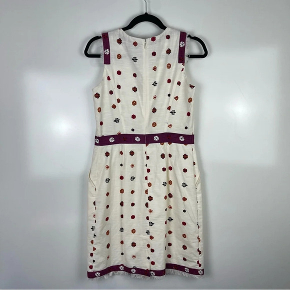 Fabels by Fabindia Printed Sleeveless Sheath Dress Pockets Women's Small - Picture 4 of 14